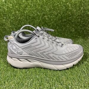 Mens Hoka One One CLIFTON 4 OV OUTDOOR VOICES SILVER GRAY 1108409 SLVR SZ 11